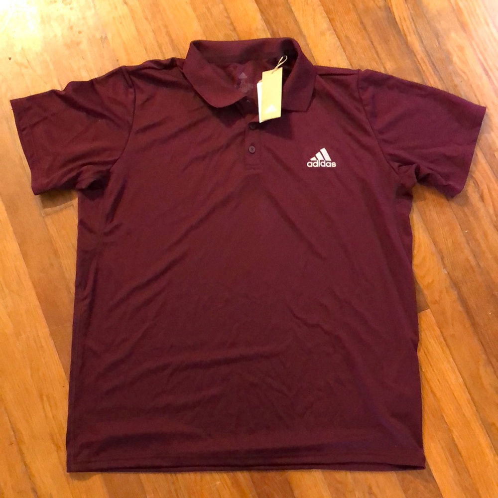 New Adidas Aeroready Club Rib Polo